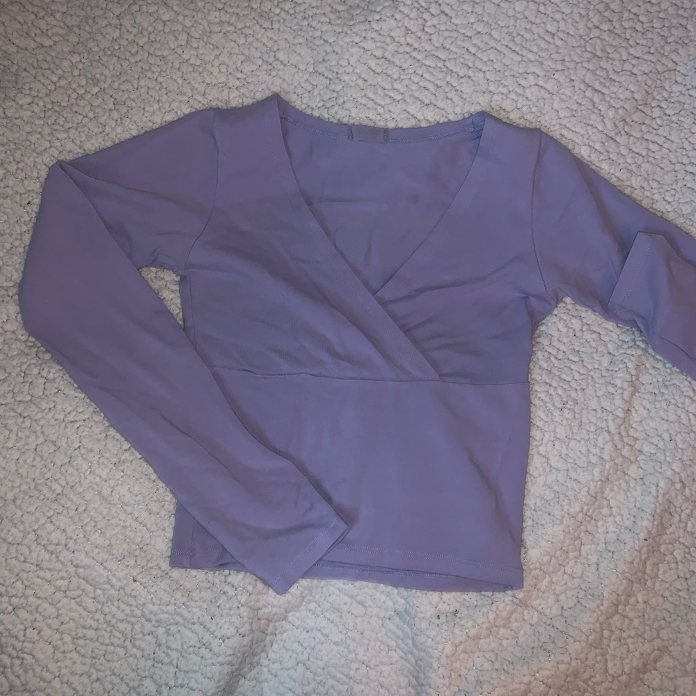 Brandy Melville Purple Long Sleeve Top
